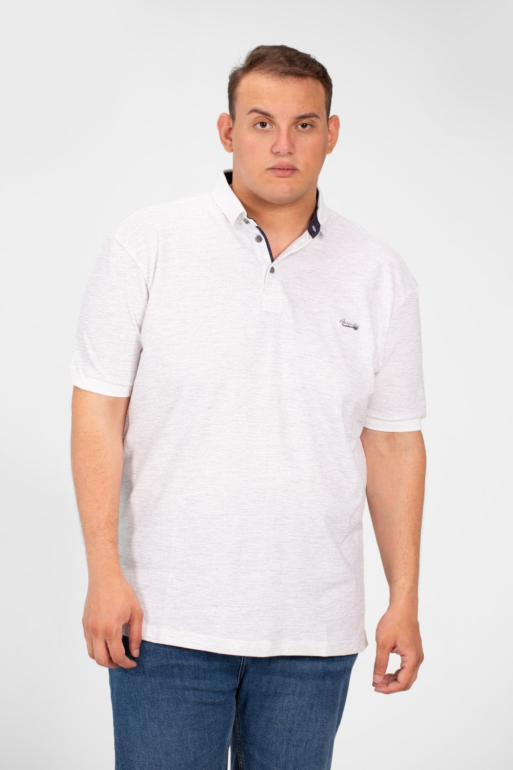 تي شيرت بولو رجالي كبير الحجم بأكمام قصيرة من الطماطم مصنوع من مادة مريحة وعملية