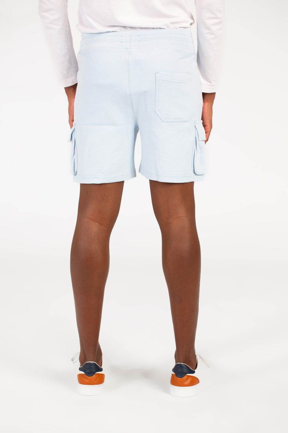 شورت ميلتون رجالي بحزام خصر مطاطي وجيوب جانبية