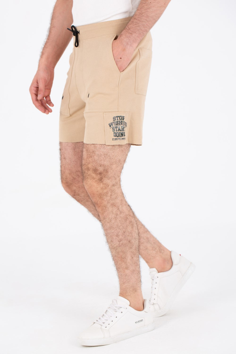Mens Milton Shorts With Side Print And Front Pockets