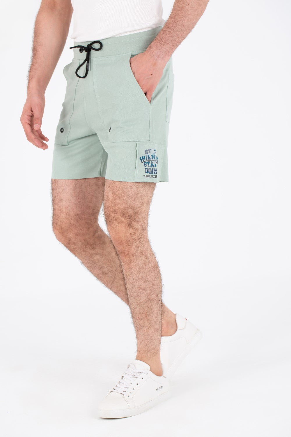 Mens Milton Shorts With Side Print And Front Pockets