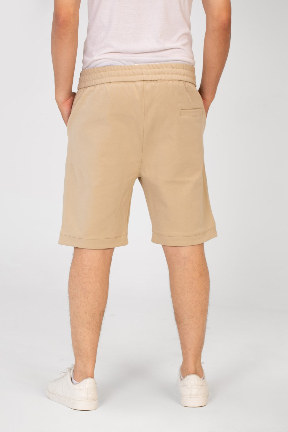 Men's Summer Melton Short With Pockets And Elastic Waistband