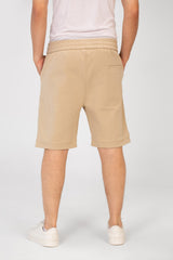 Men's Summer Melton Short With Pockets And Elastic Waistband