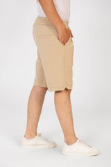 Men's Summer Melton Short With Pockets And Elastic Waistband