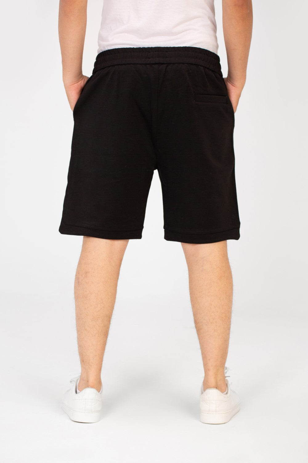 Men's Summer Melton Short With Pockets And Elastic Waistband