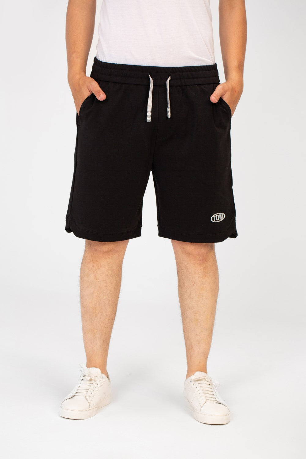 Men's Summer Melton Short With Pockets And Elastic Waistband