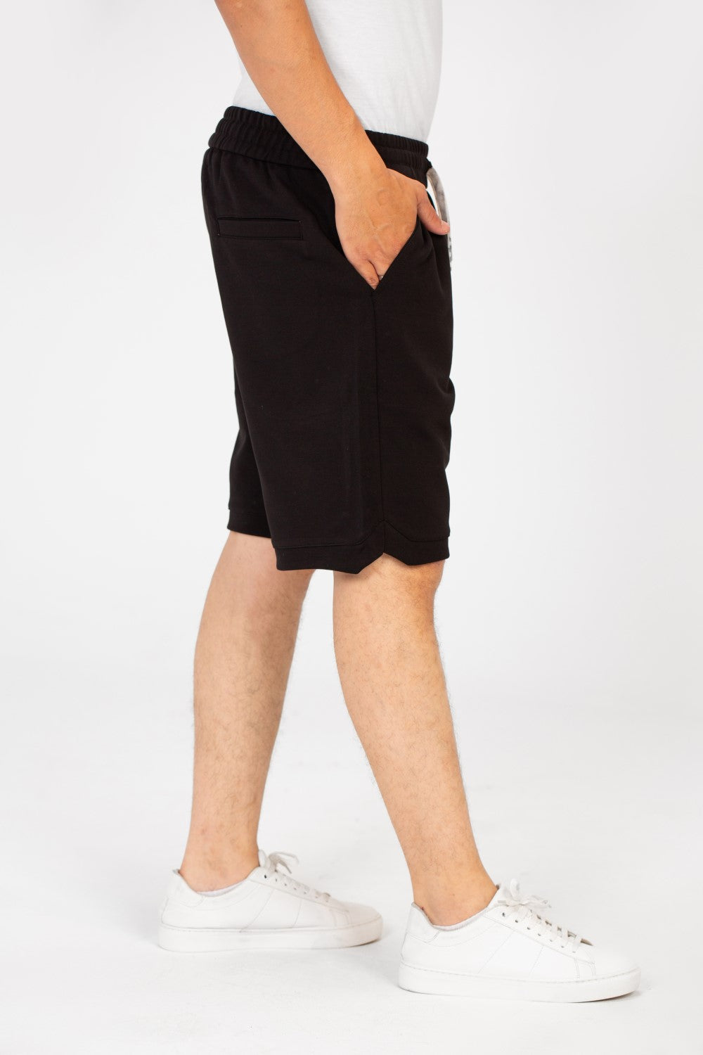 Men's Summer Melton Short With Pockets And Elastic Waistband