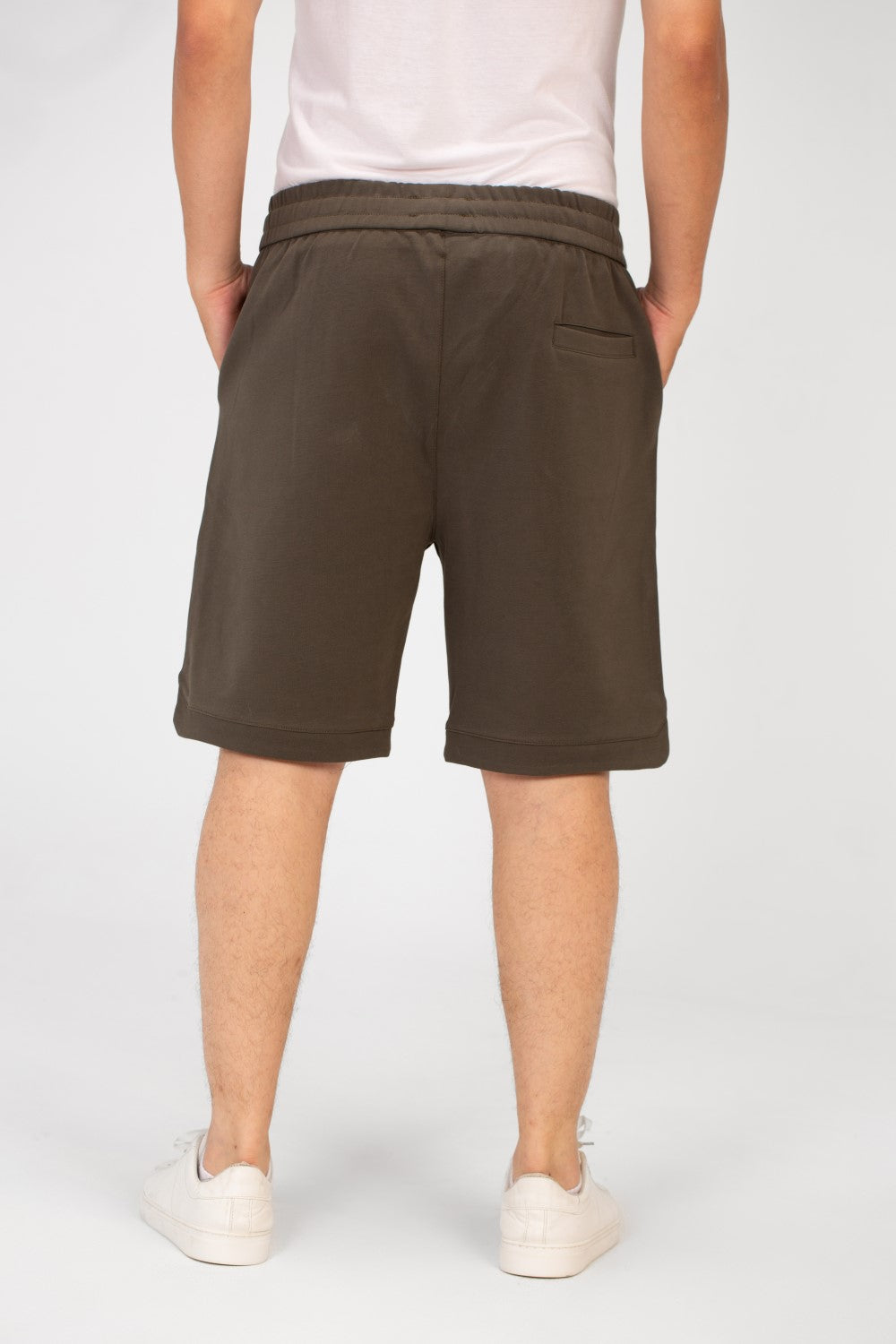Men's Summer Melton Short With Pockets And Elastic Waistband