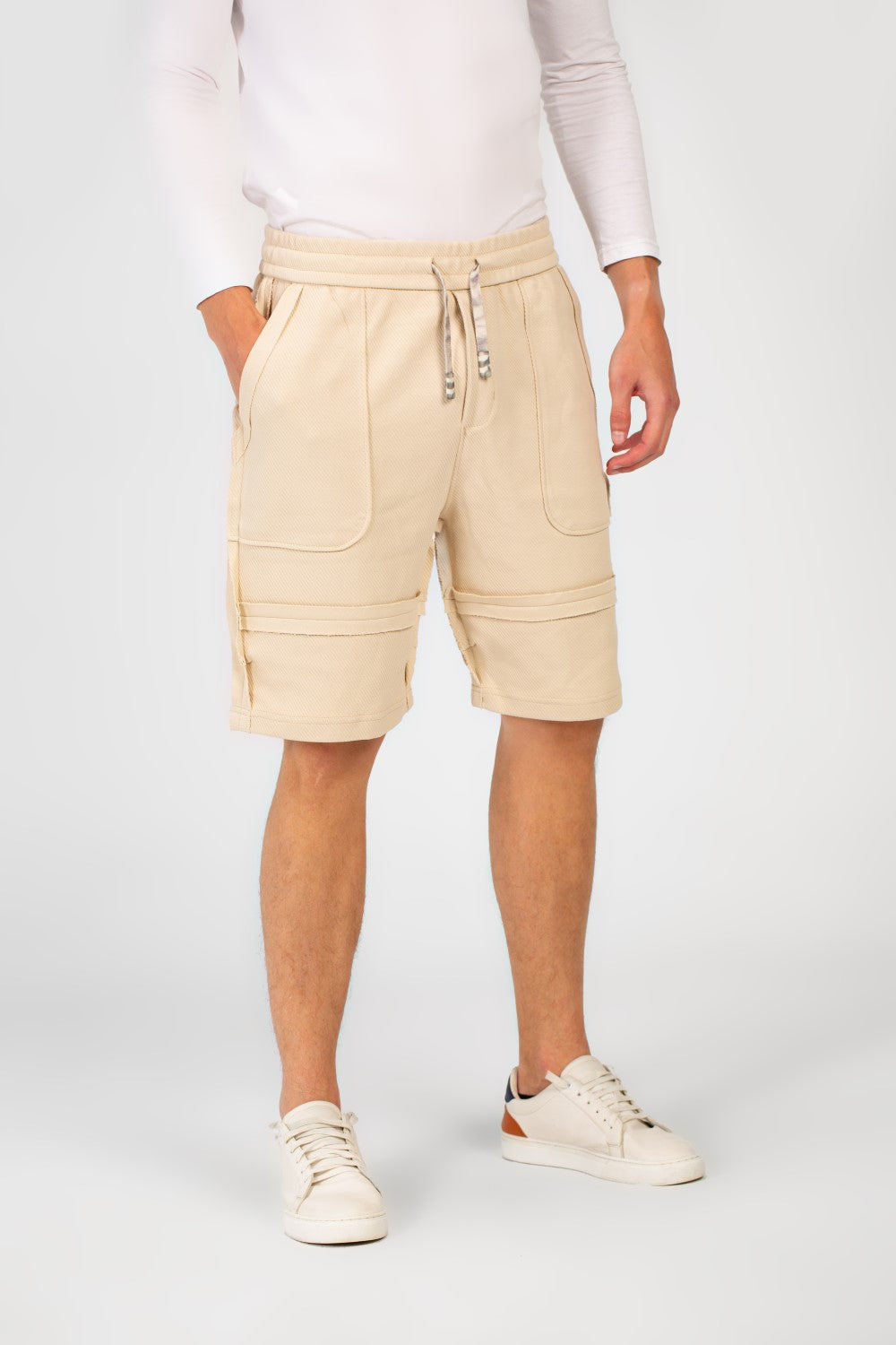 Men's Melton Modern Cut Short With Elastic Waistband And Pockets