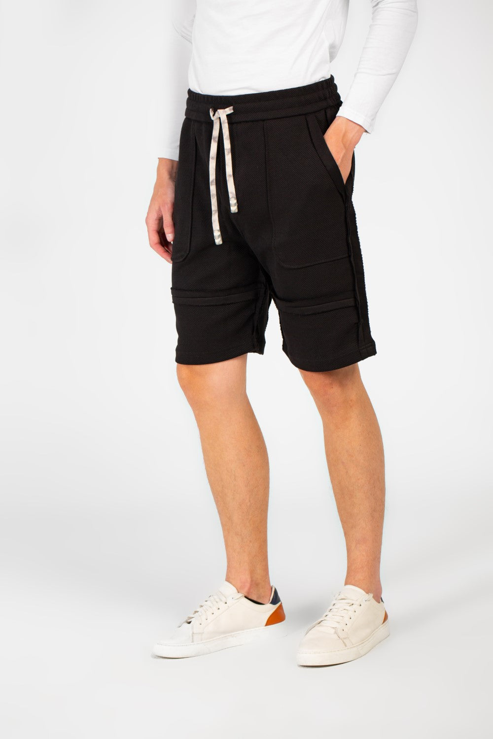 Men's Melton Modern Cut Short With Elastic Waistband And Pockets