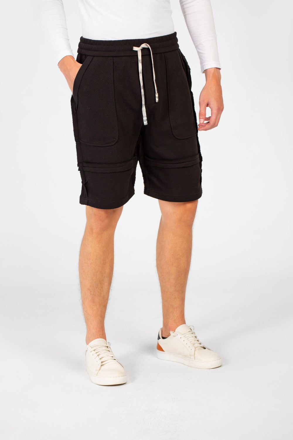 Men's Melton Modern Cut Short With Elastic Waistband And Pockets