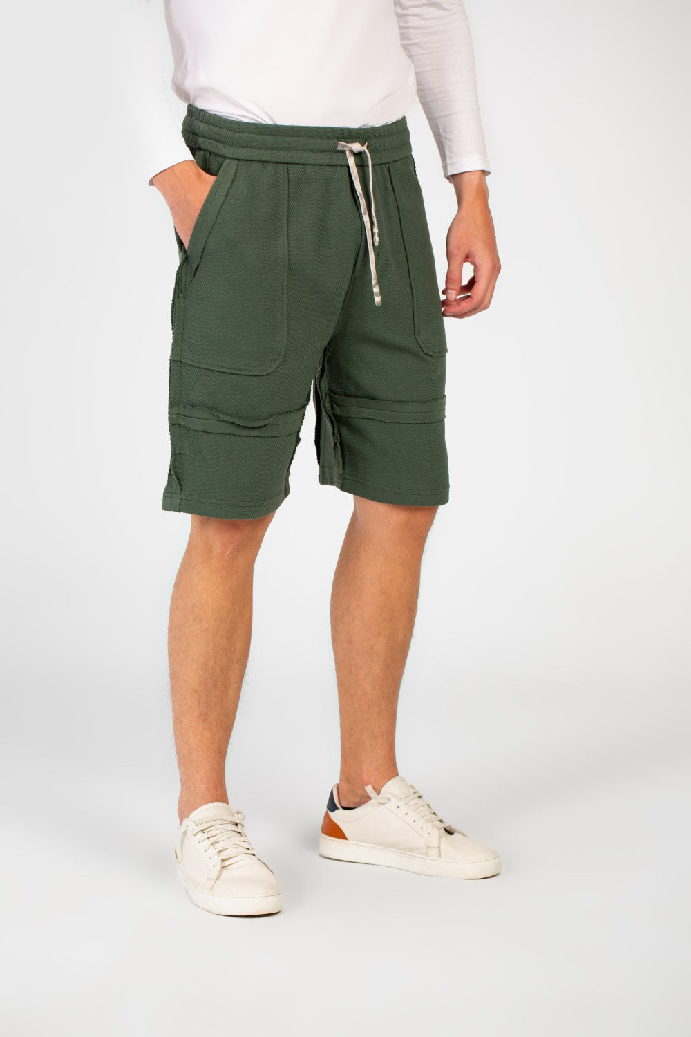 Men's Melton Modern Cut Short With Elastic Waistband And Pockets