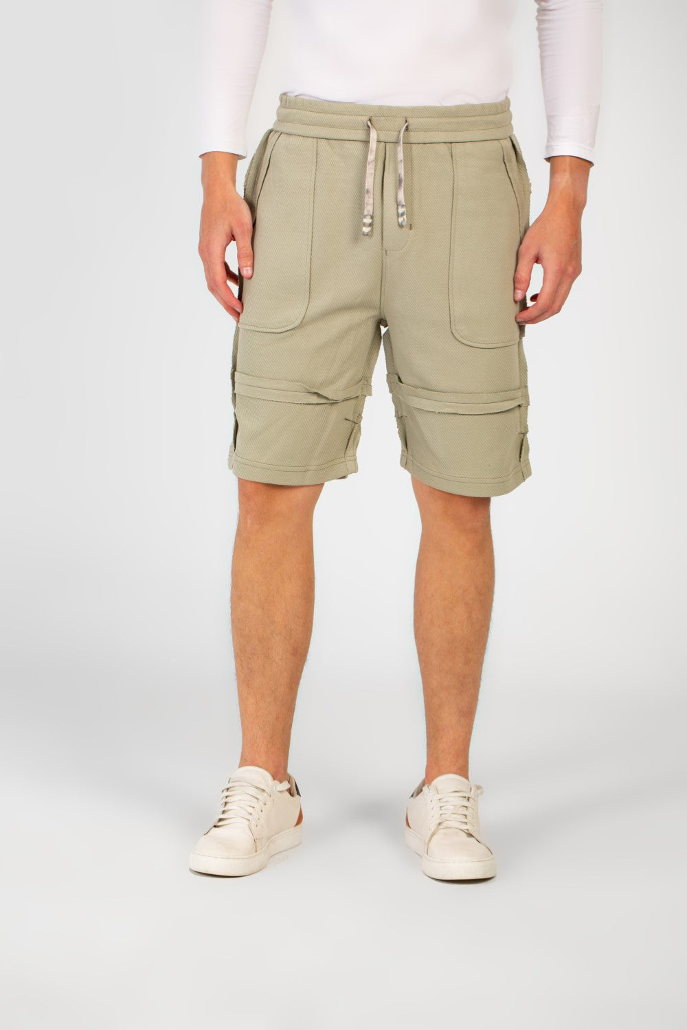 Men's Melton Modern Cut Short With Elastic Waistband And Pockets
