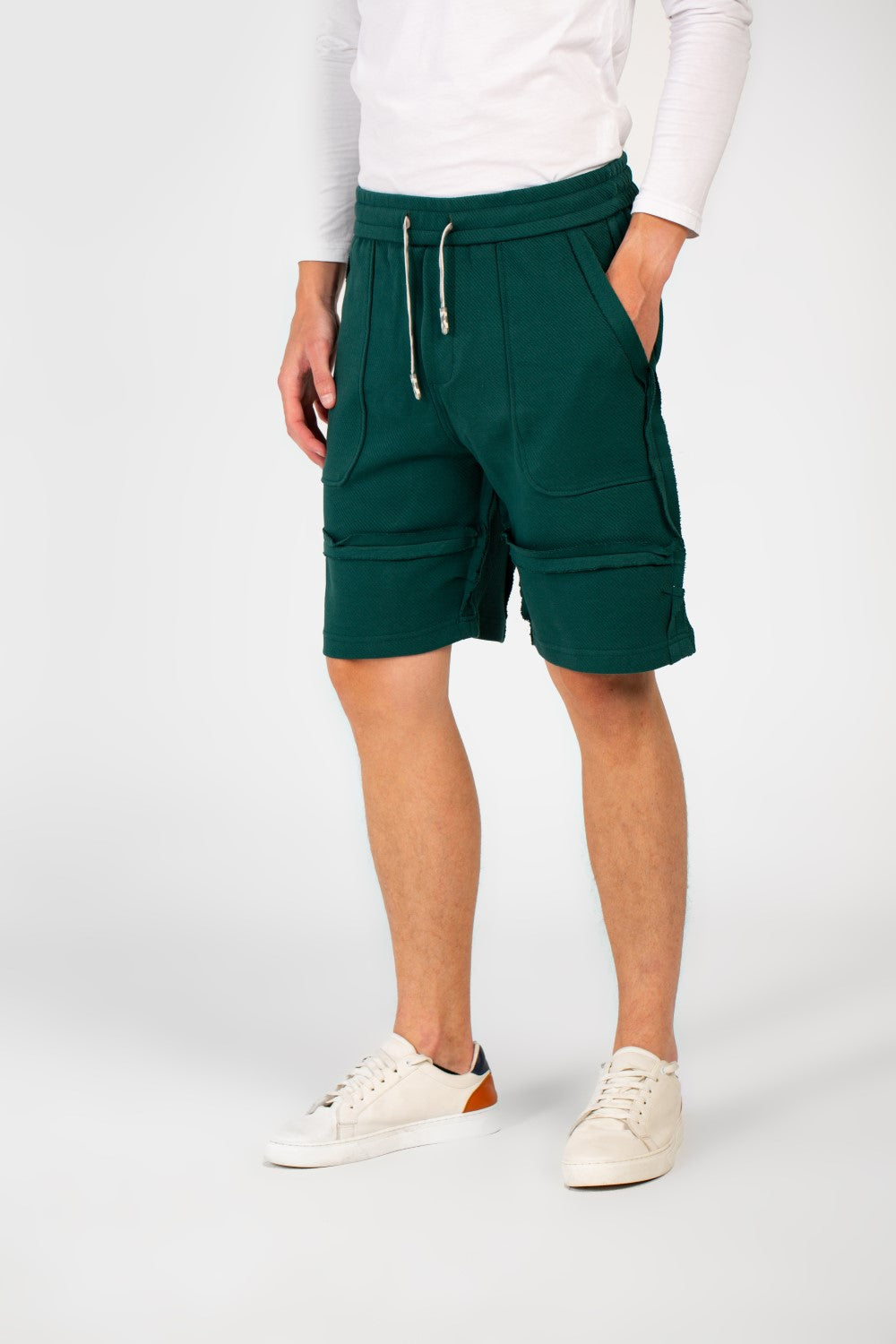Men's Melton Modern Cut Short With Elastic Waistband And Pockets