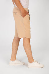 Men's Basic Linen Short With A Middle Drawstring And Pockets Comfortable And High Quality