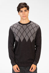 Men's Round Neck Jakar Pullover In Cotton Material