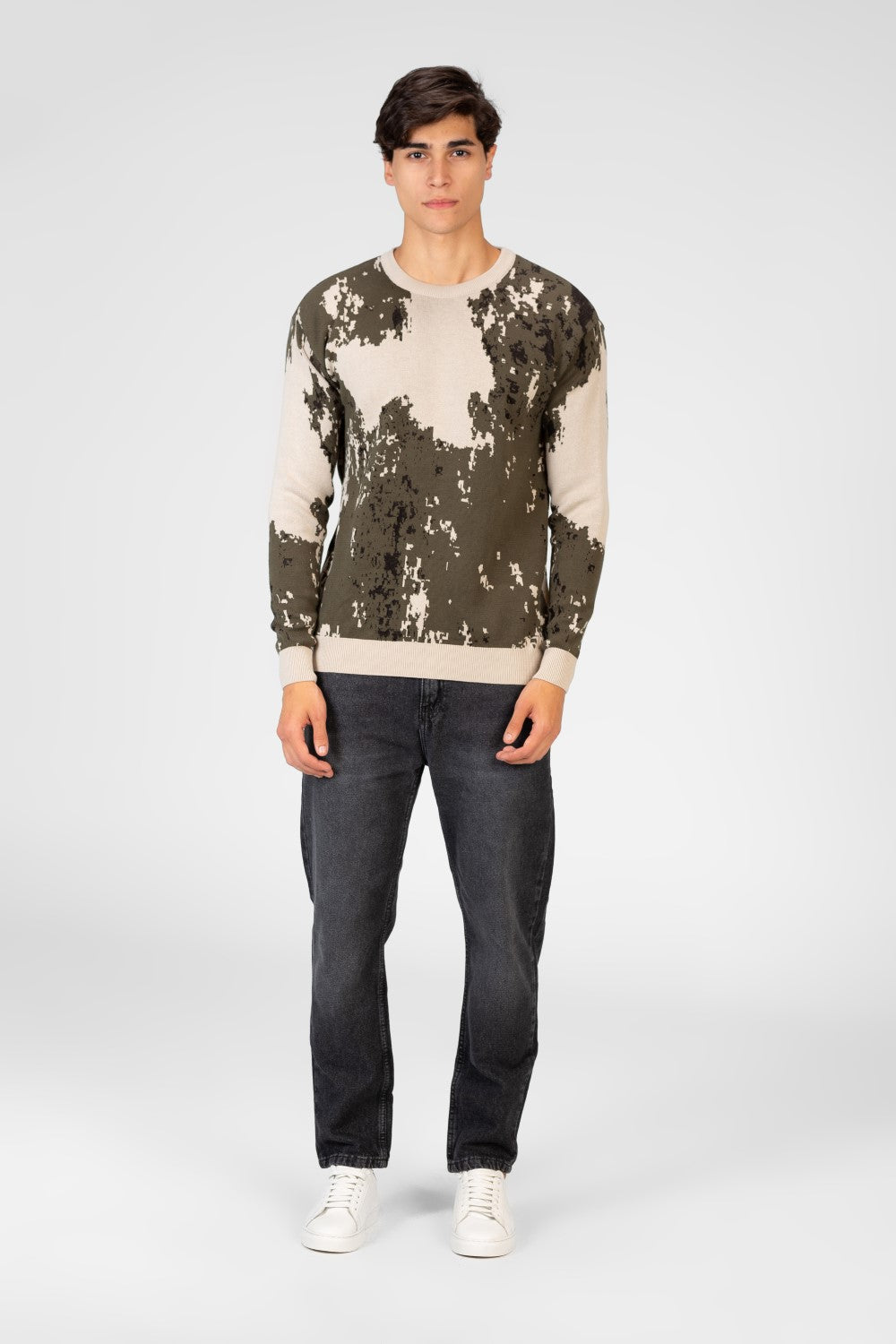 Men's Jakar Full print Round Neck Pullover Sweater