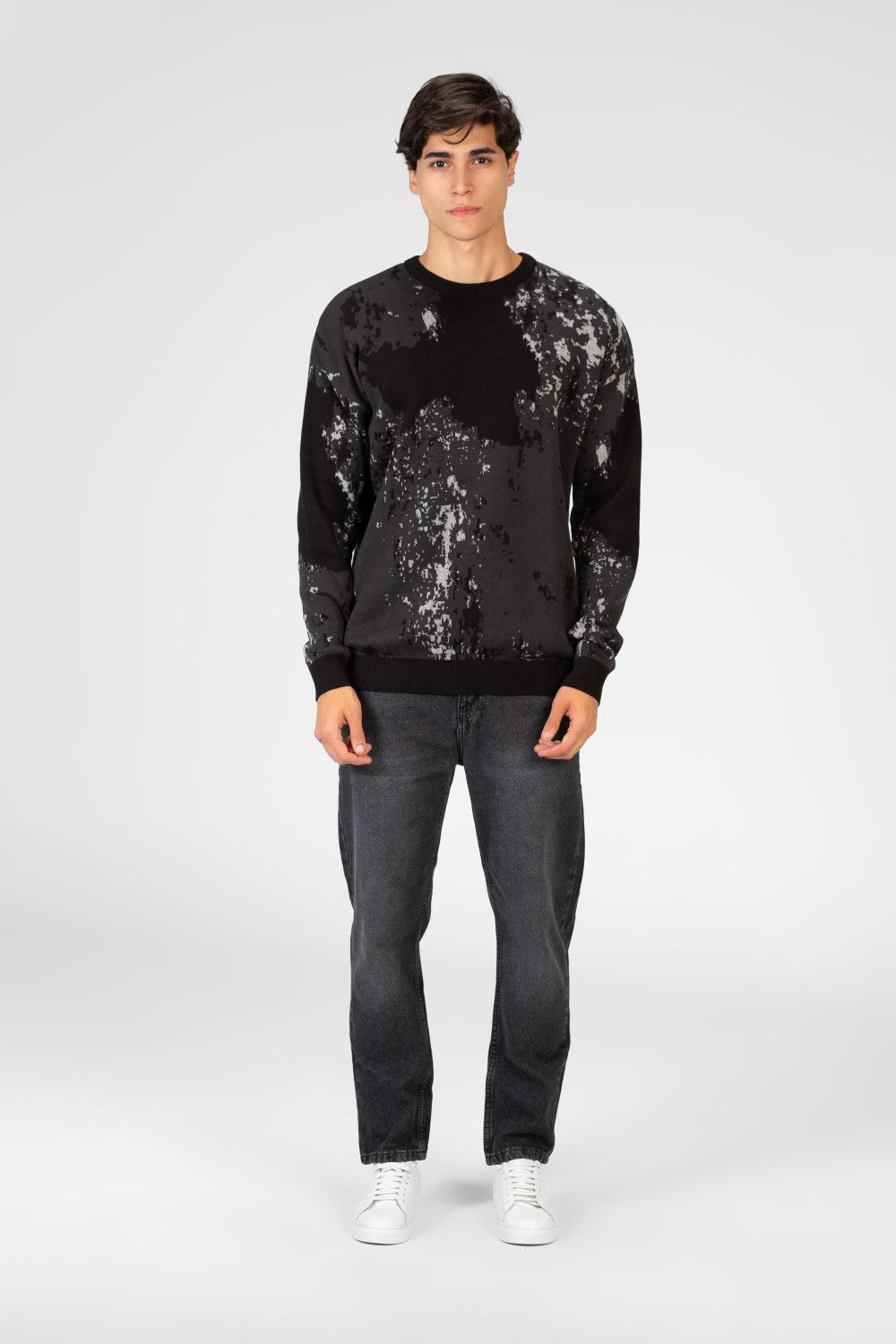 Men's Jakar Full print Round Neck Pullover Sweater