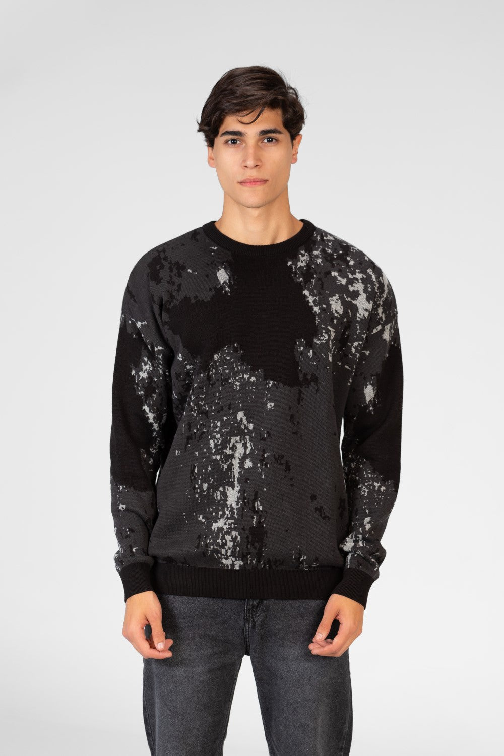 Men's Jakar Full print Round Neck Pullover Sweater