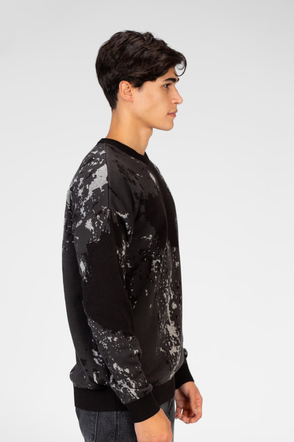 Men's Jakar Full print Round Neck Pullover Sweater