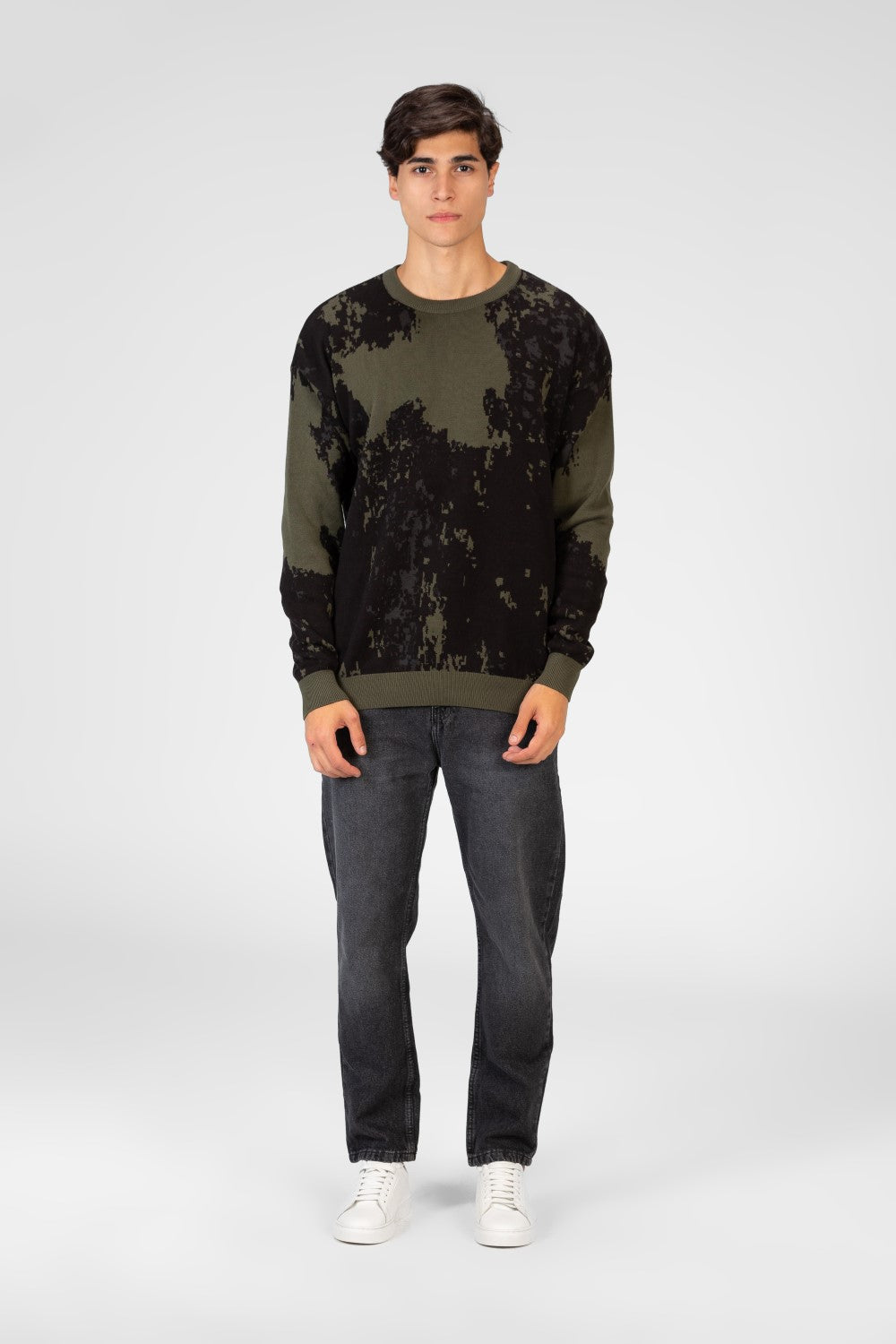 Men's Jakar Full print Round Neck Pullover Sweater