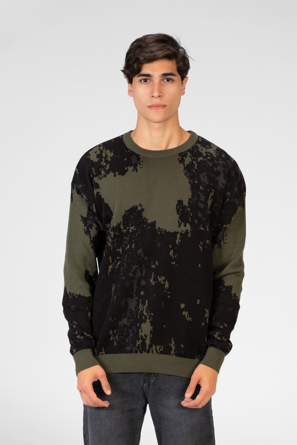 Men's Jakar Full print Round Neck Pullover Sweater