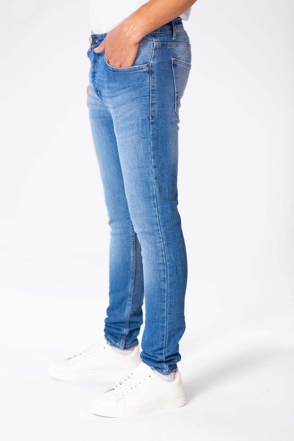 Men's Five Pockets Super Skinny Jeans Pants