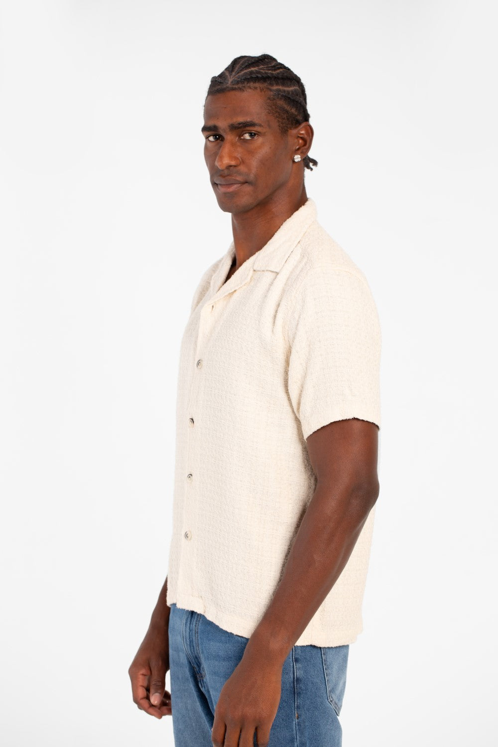Men's Basic Slim Fit Mesh Half Sleeve Shirt With High Quality Material