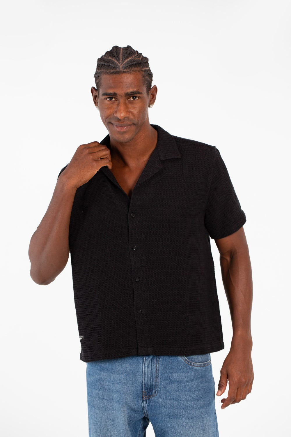 Men's Tomato Basic Slim Fit Modern Half Sleeve Shirt