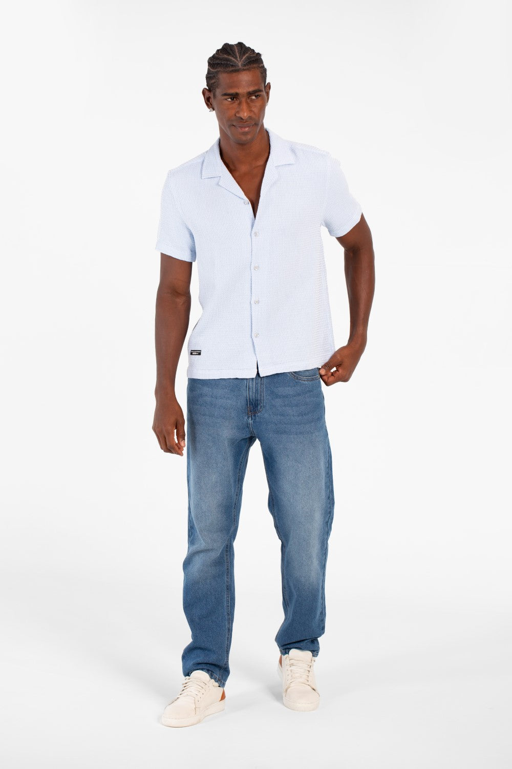 Men's Tomato Basic Slim Fit Modern Half Sleeve Shirt