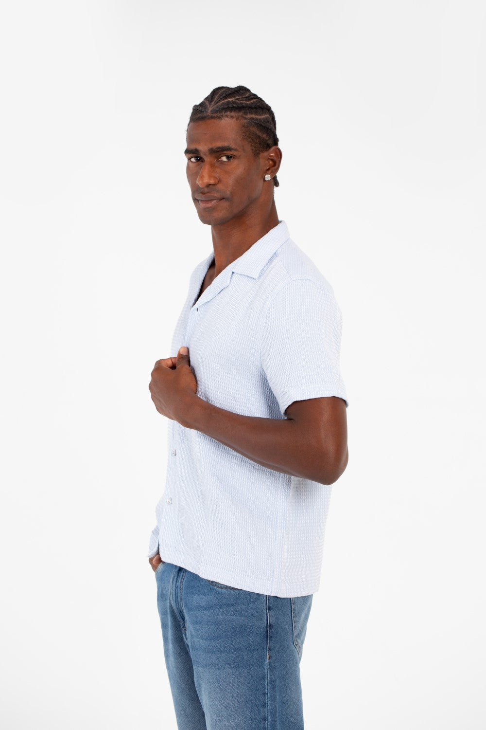 Men's Tomato Basic Slim Fit Modern Half Sleeve Shirt