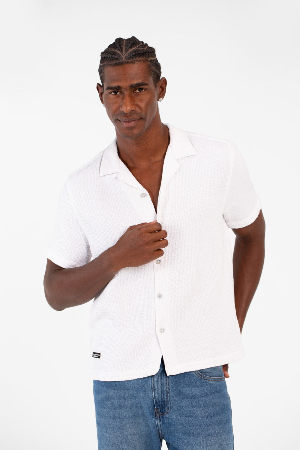 Men's Tomato Basic Slim Fit Modern Half Sleeve Shirt