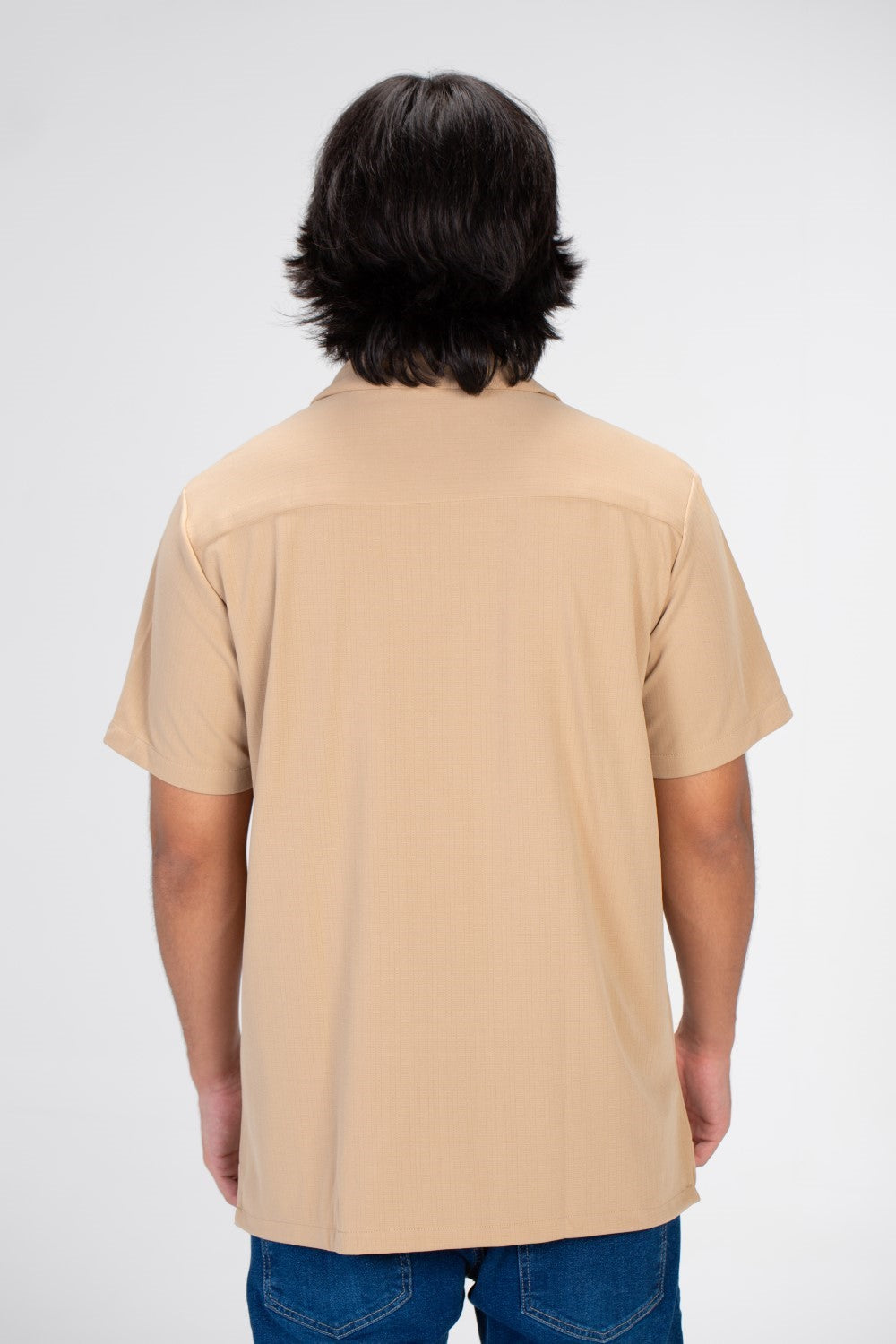 Men's Basic Slim Fit Half Sleeve Shirt Made Of Bengalin Material