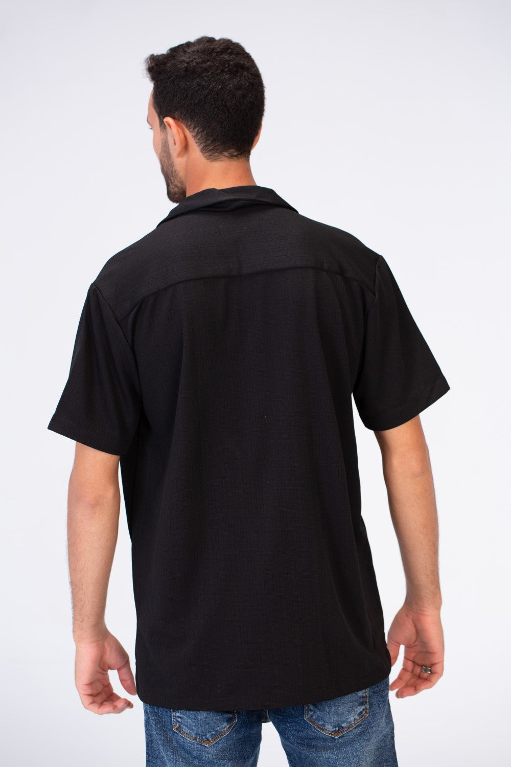 Men's Basic Slim Fit Half Sleeve Shirt Made Of Bengalin Material