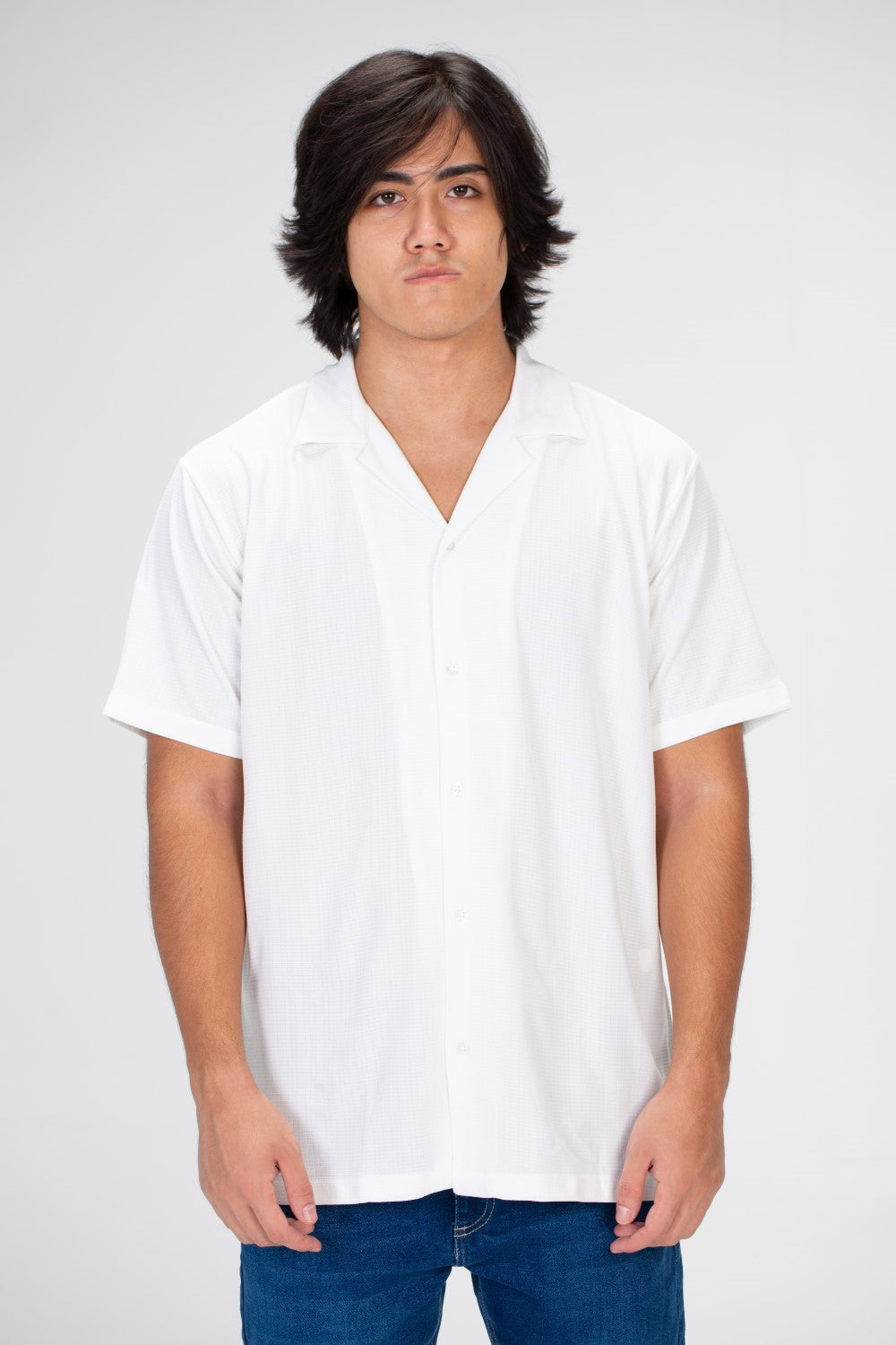 Men's Basic Slim Fit Half Sleeve Shirt Made Of Bengalin Material