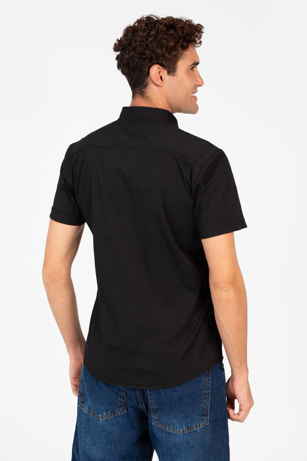 Men's Slim Fit Gabardine Half Sleeve Shirt