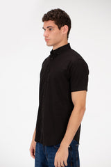 Men's Slim Fit Basic Half Sleeved Shirt