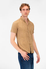 Men's High Quality Basic Half Sleeve Slim Fit Shirt Jakar