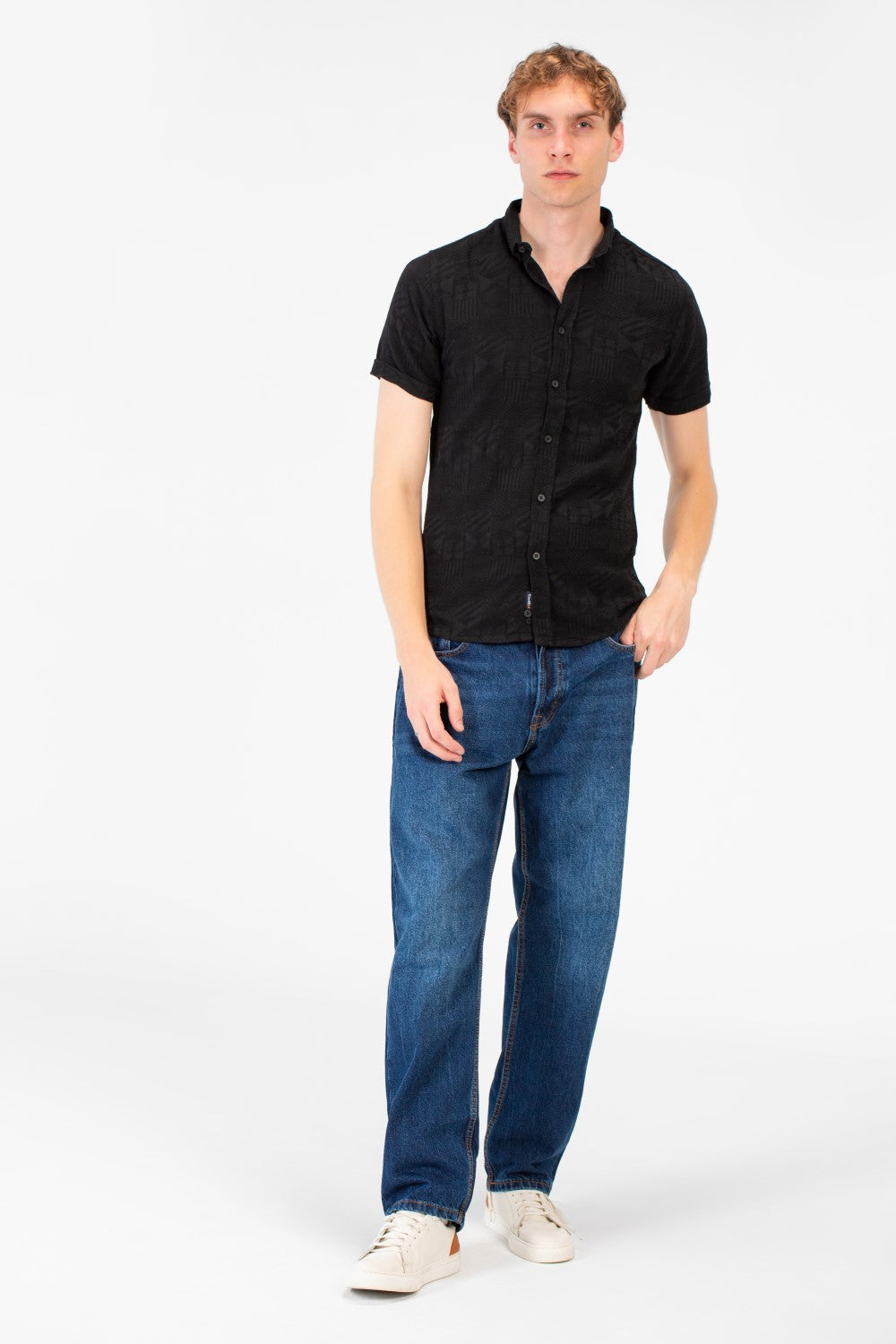 Men's High Quality Basic Half Sleeve Slim Fit Shirt Jakar