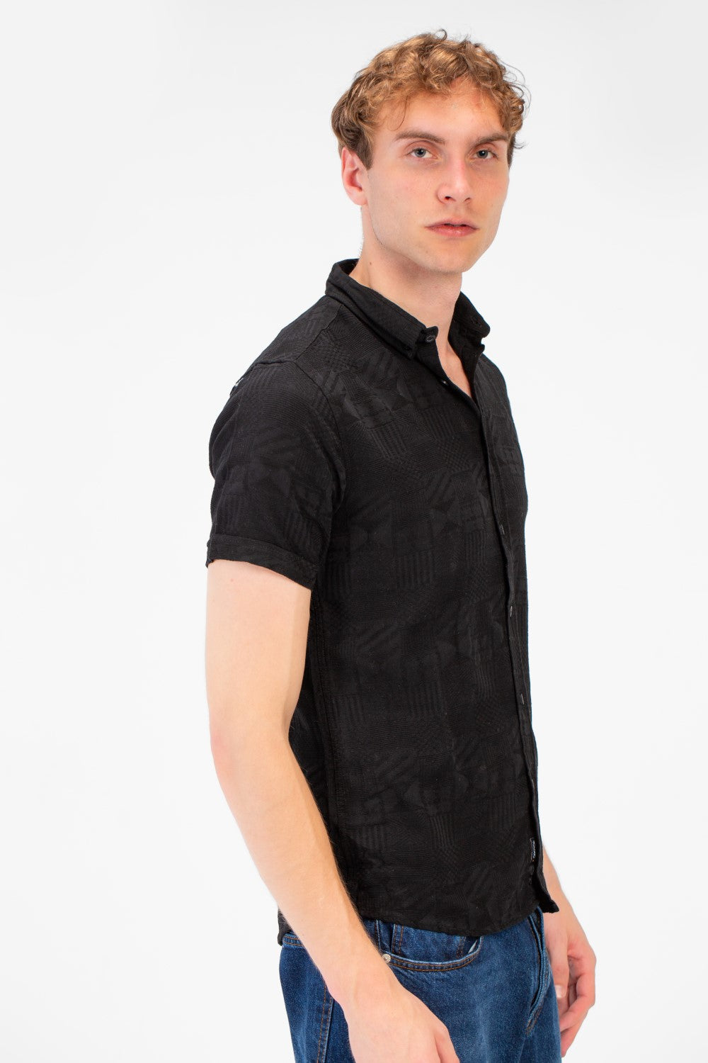 Men's High Quality Basic Half Sleeve Slim Fit Shirt Jakar
