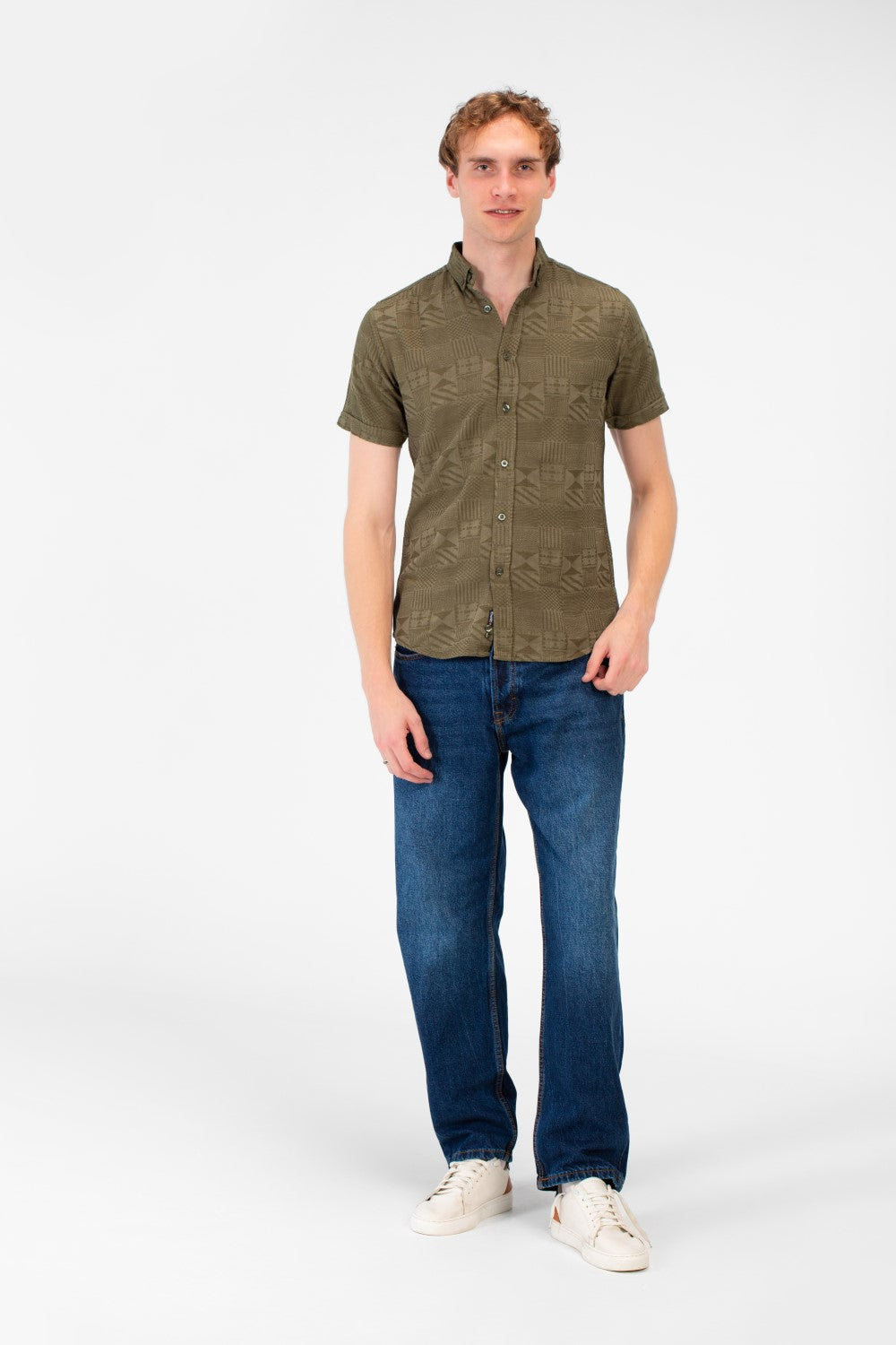 Men's High Quality Basic Half Sleeve Slim Fit Shirt Jakar