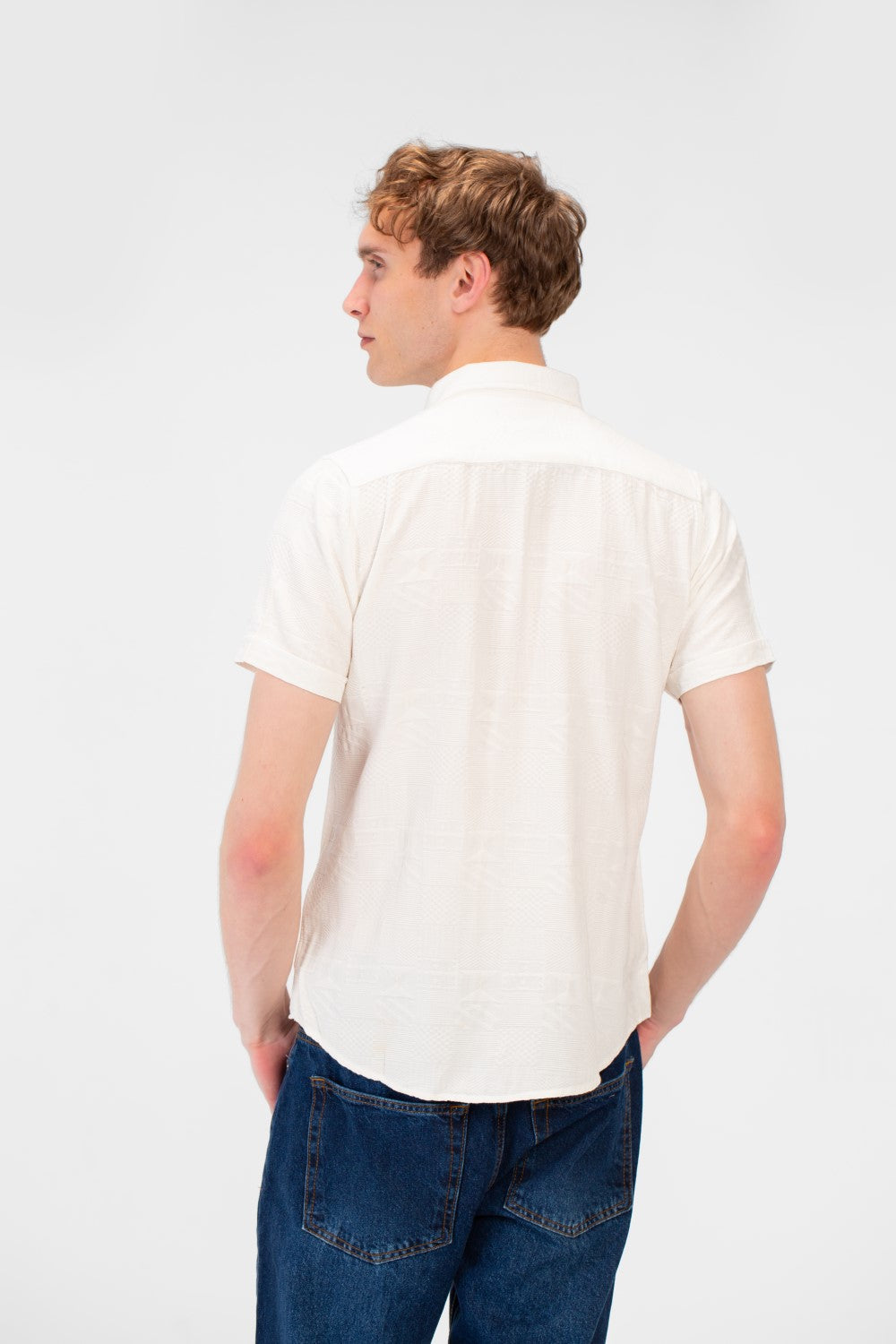 Men's High Quality Basic Half Sleeve Slim Fit Shirt Jakar