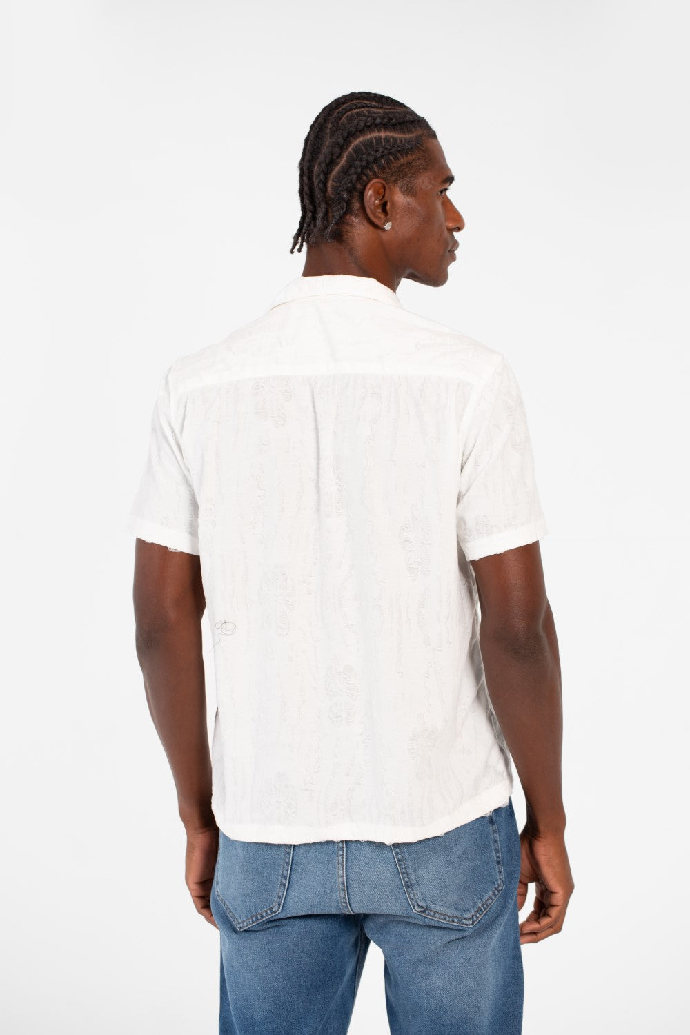 Men's Half Sleeve Jakar Shirt With Breathable Fabric In High Quality Modern Design