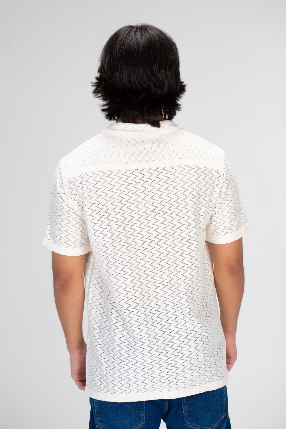 Men's Half Sleeve Slim Fit Shirt With A Unique Cut