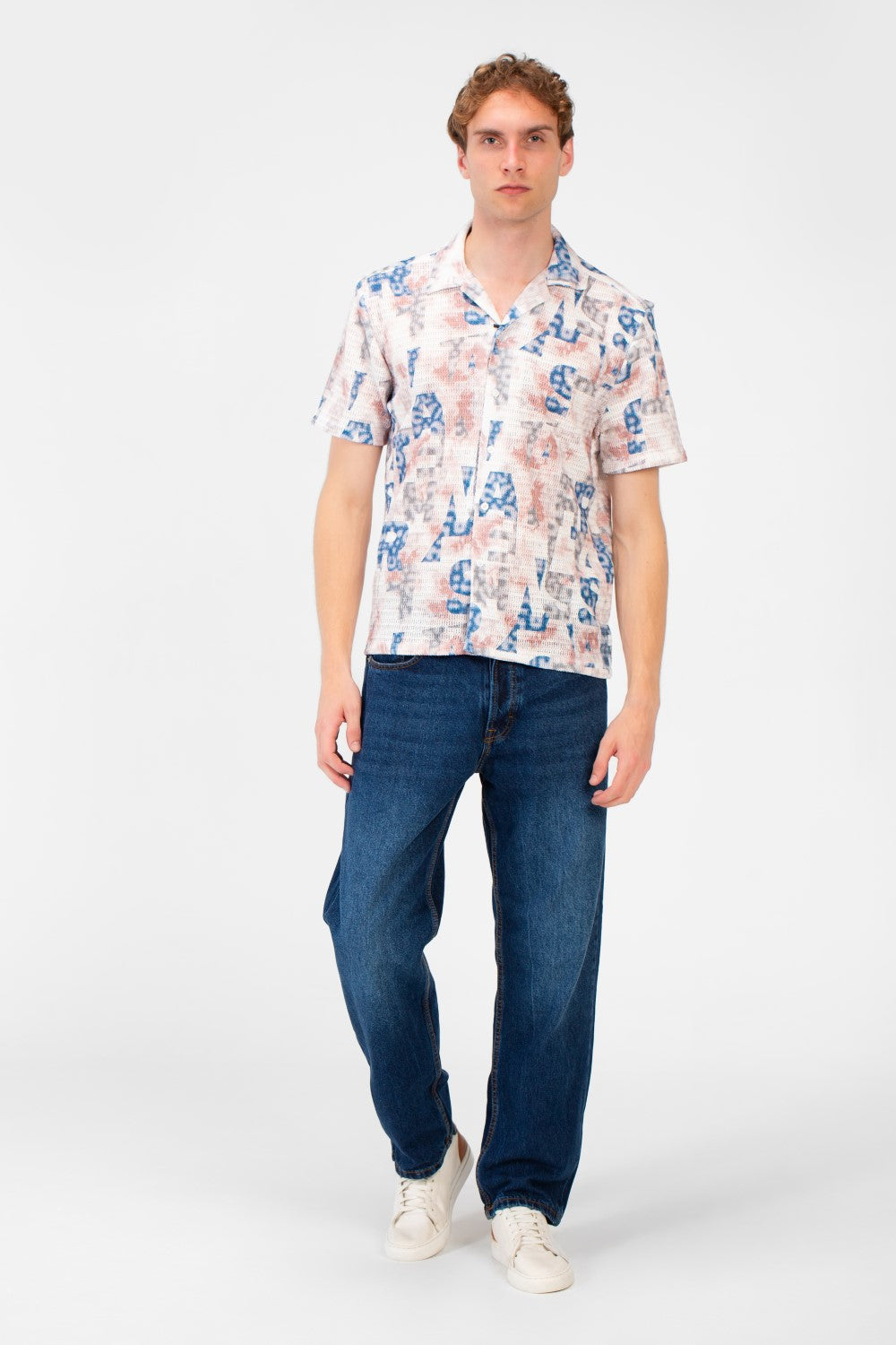 Men's Half Sleeve Slim Fit Jakar Shirt In Distinctive Summer Colors