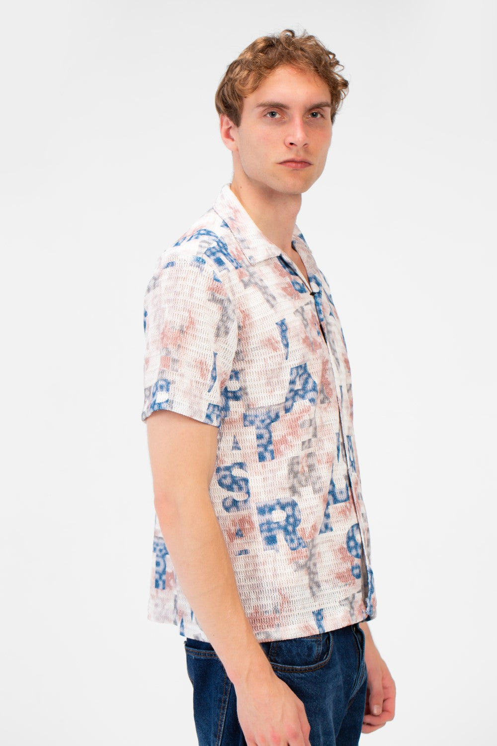 Men's Half Sleeve Slim Fit Jakar Shirt In Distinctive Summer Colors