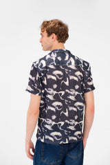 Men's Slim Fit Jakar Half Sleeve Comfortable Modern Shirt