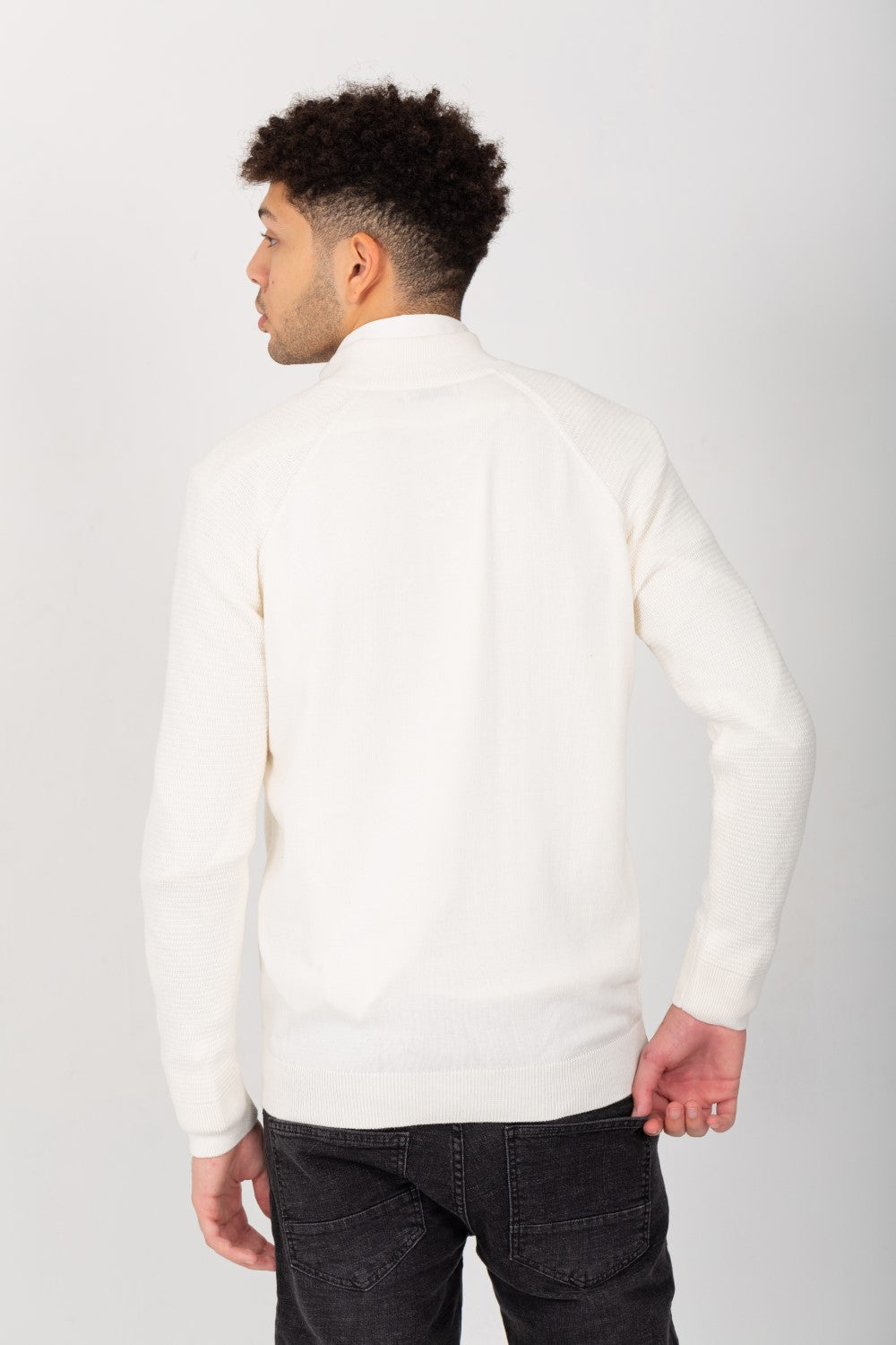 Men's Slim Fit Full Zipper Round Unique Style Pullover