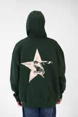 سويت شيرت رجالي بغطاء رأس وقصة عادية مصنوع من مادة ميلتون