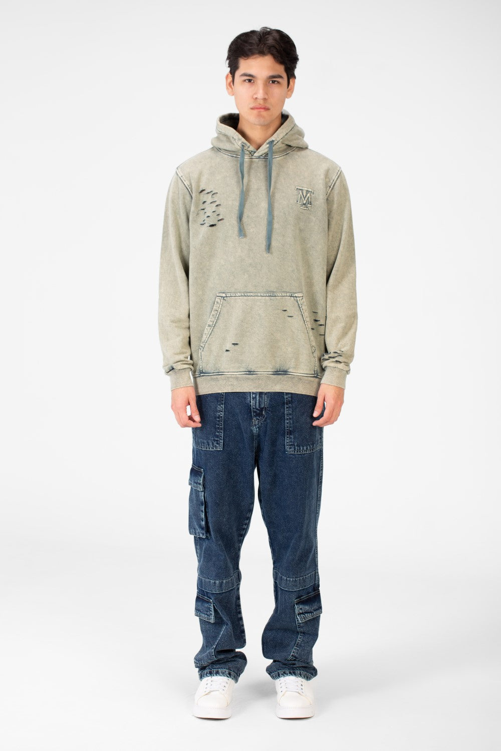 سويت شيرت رجالي بقصّة طماطم مع جيب كنغر