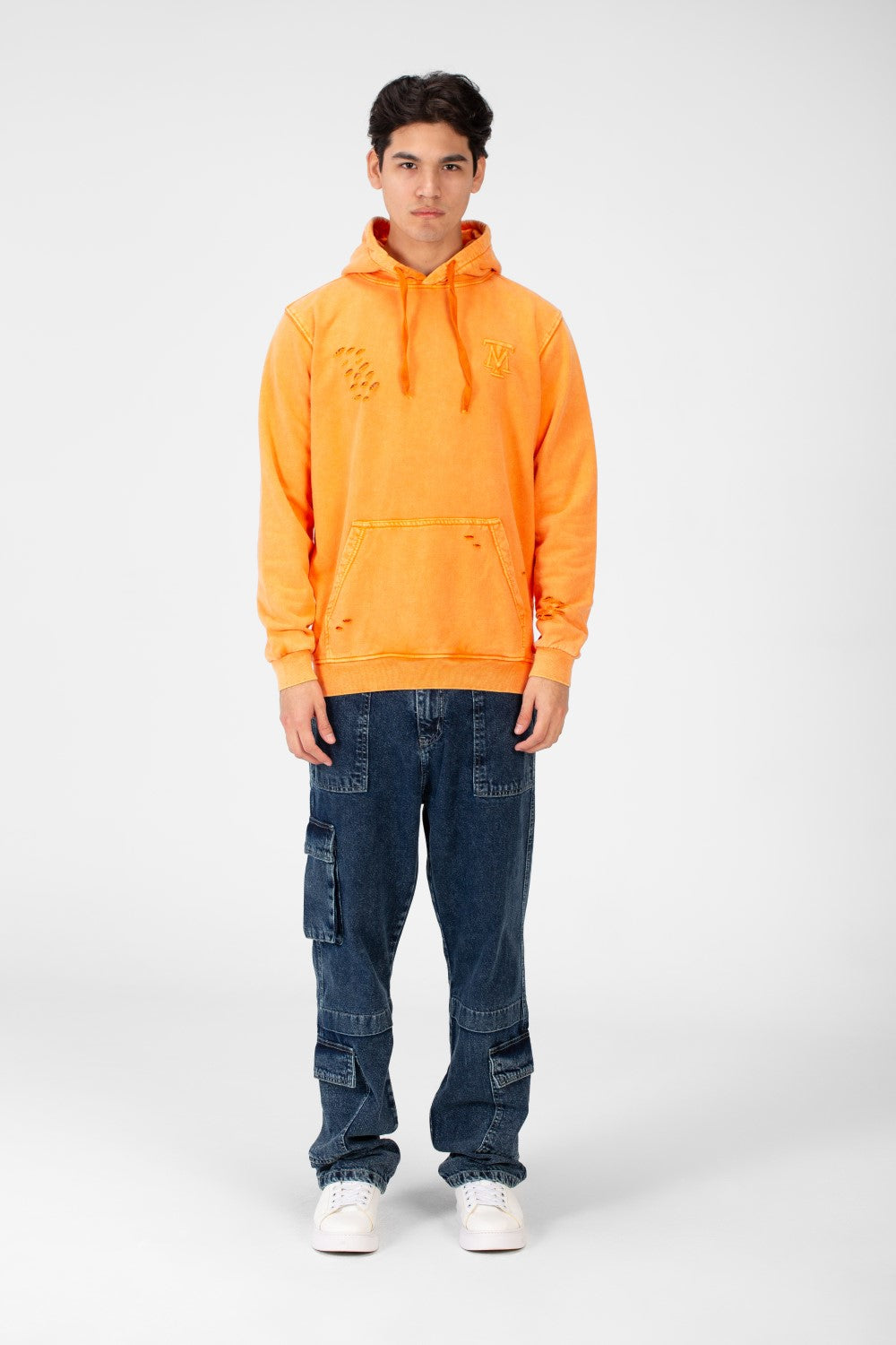 سويت شيرت رجالي بقصّة طماطم مع جيب كنغر